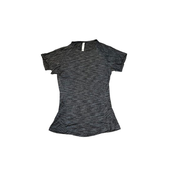 Lululemon & go Take-Off Tee Size 4 Heathered Black/Gray - Yoga, Flowy Sleeves - Picture 1 of 7